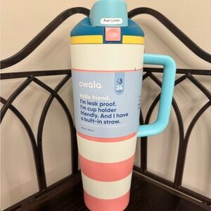 Owala Cabana Breeze 40 oz Birthday Bash Leak-Proof Tumbler with Built-in Straw